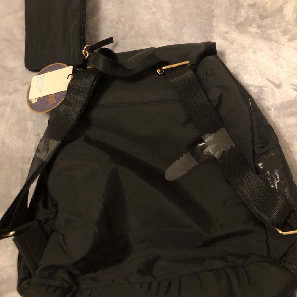 Black Nylon Harry Potter Hogwarts Backpack Primark - Picture 4 of 7
